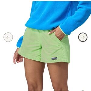 NWOT Patagonia Baggies 5 inch shorts Friend Green size small